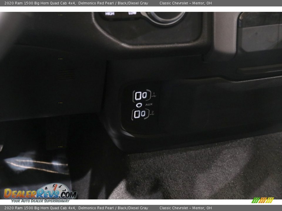 2020 Ram 1500 Big Horn Quad Cab 4x4 Delmonico Red Pearl / Black/Diesel Gray Photo #13