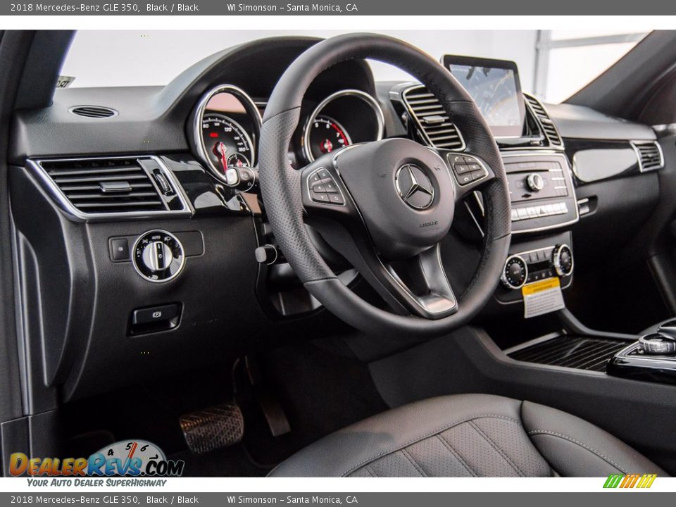 2018 Mercedes-Benz GLE 350 Black / Black Photo #6