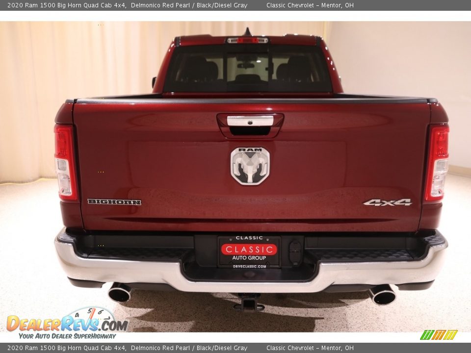 2020 Ram 1500 Big Horn Quad Cab 4x4 Delmonico Red Pearl / Black/Diesel Gray Photo #18