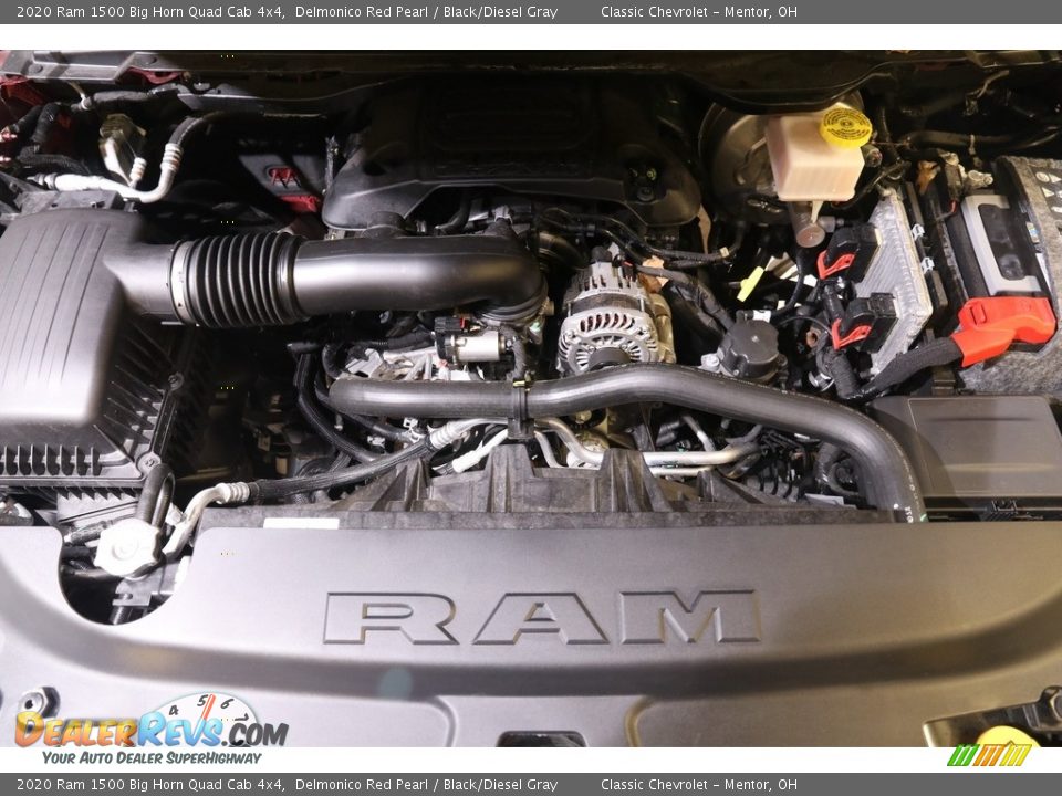 2020 Ram 1500 Big Horn Quad Cab 4x4 Delmonico Red Pearl / Black/Diesel Gray Photo #19