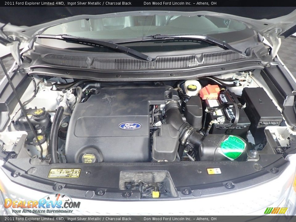 2011 Ford Explorer Limited 4WD Ingot Silver Metallic / Charcoal Black Photo #9