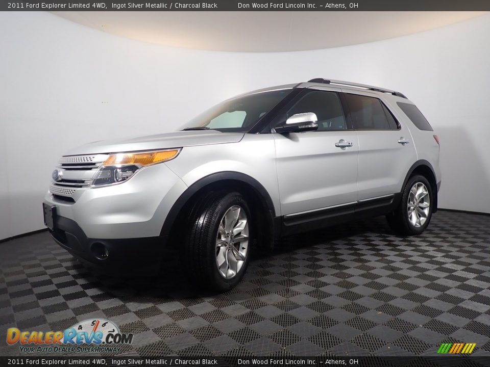 2011 Ford Explorer Limited 4WD Ingot Silver Metallic / Charcoal Black Photo #10