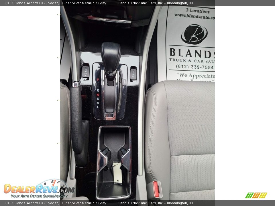 2017 Honda Accord EX-L Sedan Lunar Silver Metallic / Gray Photo #27