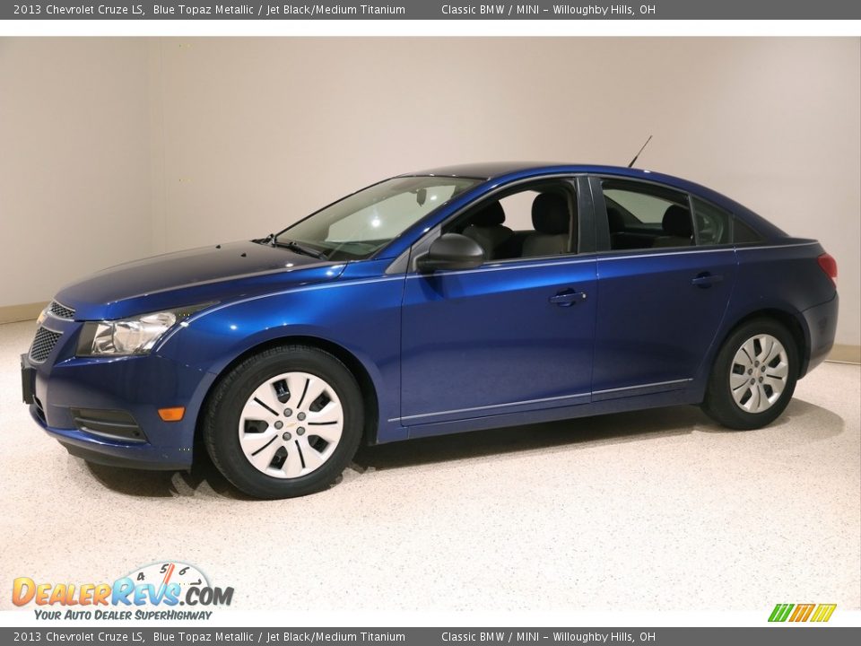 2013 Chevrolet Cruze LS Blue Topaz Metallic / Jet Black/Medium Titanium Photo #3