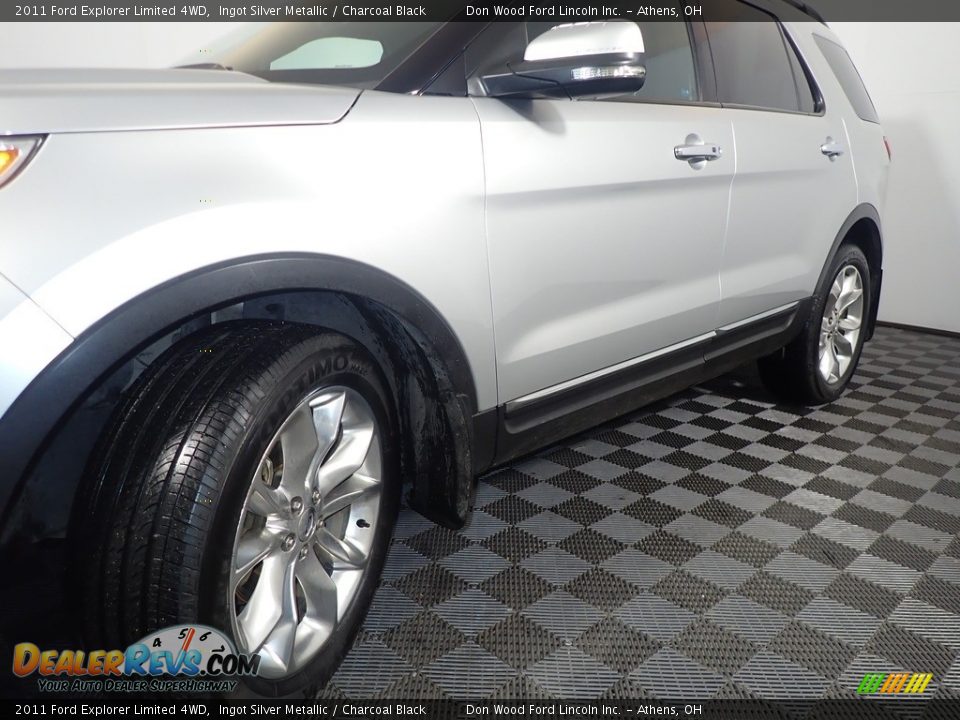 2011 Ford Explorer Limited 4WD Ingot Silver Metallic / Charcoal Black Photo #12