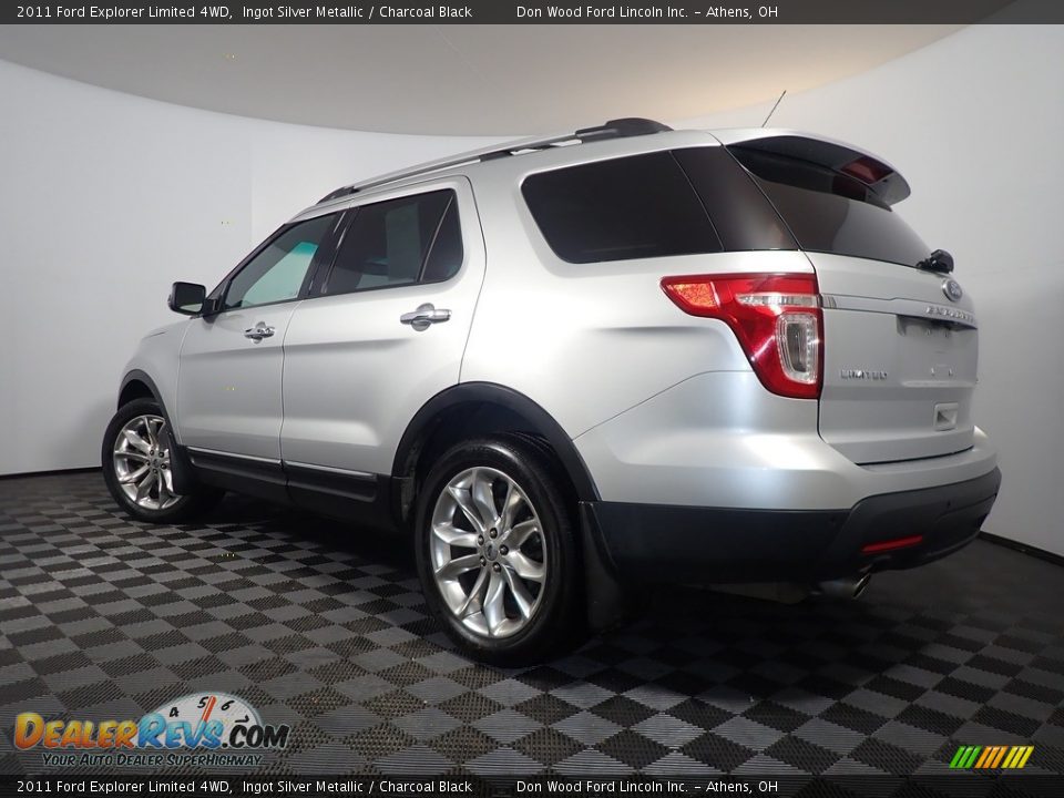 2011 Ford Explorer Limited 4WD Ingot Silver Metallic / Charcoal Black Photo #13