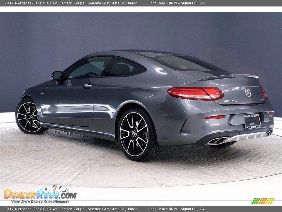 2017 Mercedes-Benz C 43 AMG 4Matic Coupe Selenite Grey Metallic / Black Photo #10