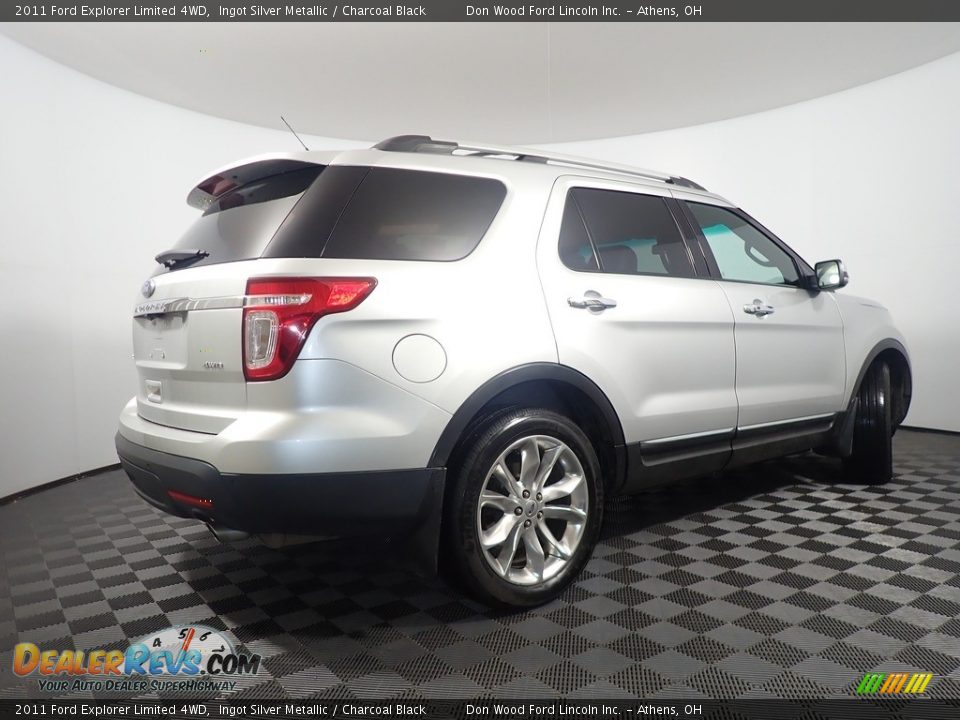 2011 Ford Explorer Limited 4WD Ingot Silver Metallic / Charcoal Black Photo #20