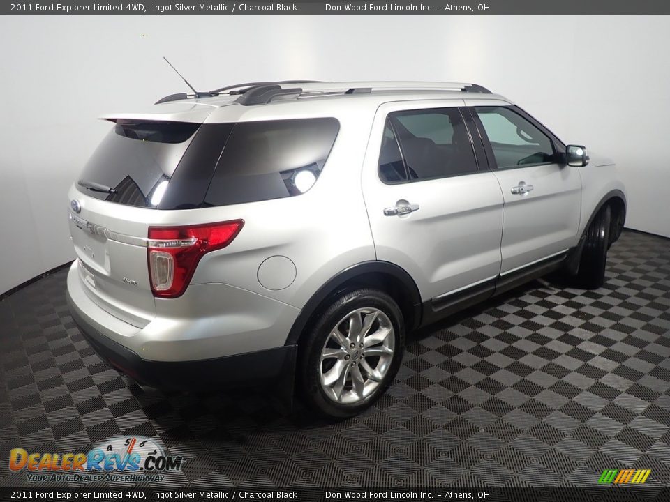 2011 Ford Explorer Limited 4WD Ingot Silver Metallic / Charcoal Black Photo #21