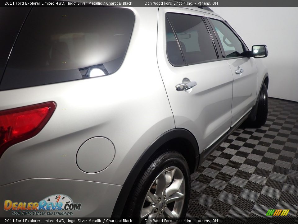 2011 Ford Explorer Limited 4WD Ingot Silver Metallic / Charcoal Black Photo #23