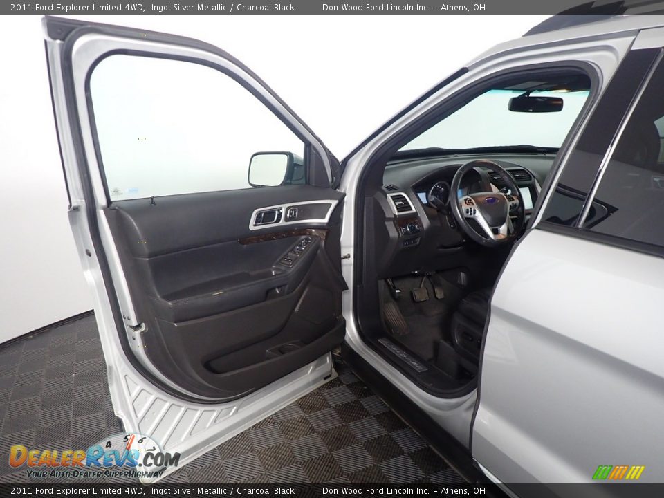 2011 Ford Explorer Limited 4WD Ingot Silver Metallic / Charcoal Black Photo #25