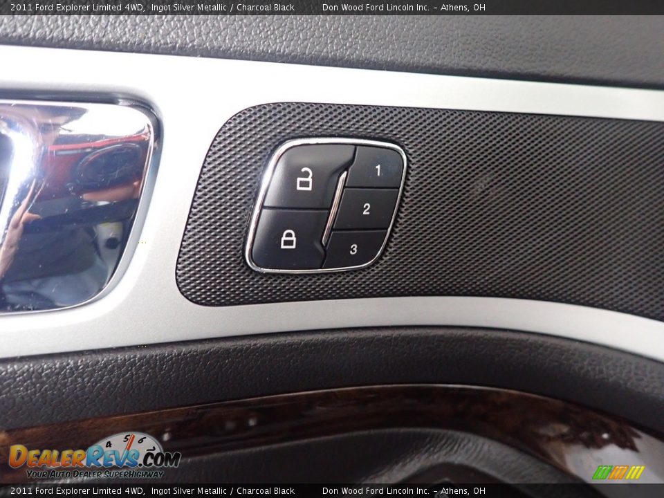 2011 Ford Explorer Limited 4WD Ingot Silver Metallic / Charcoal Black Photo #27