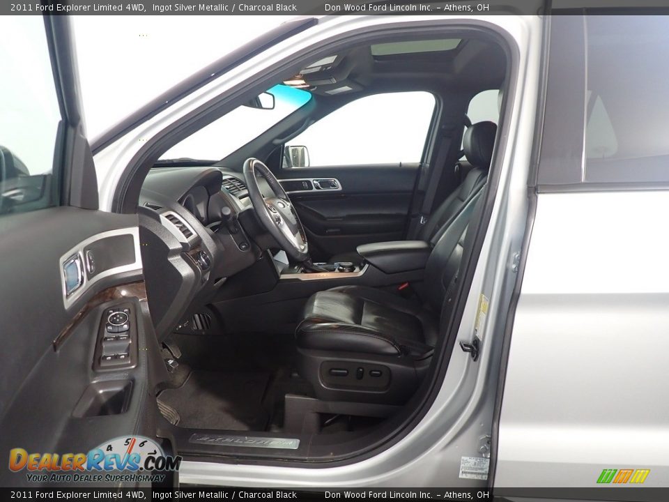 2011 Ford Explorer Limited 4WD Ingot Silver Metallic / Charcoal Black Photo #28