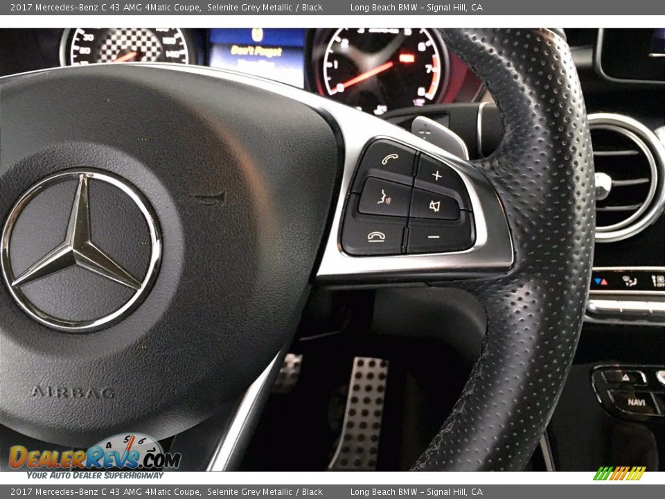 2017 Mercedes-Benz C 43 AMG 4Matic Coupe Selenite Grey Metallic / Black Photo #19