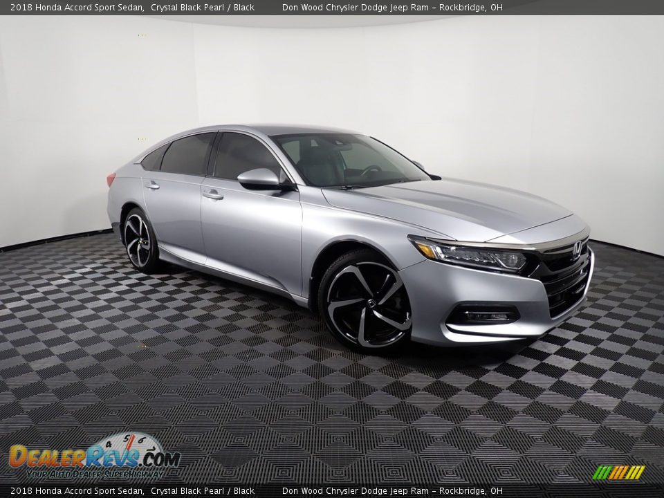 2018 Honda Accord Sport Sedan Crystal Black Pearl / Black Photo #3