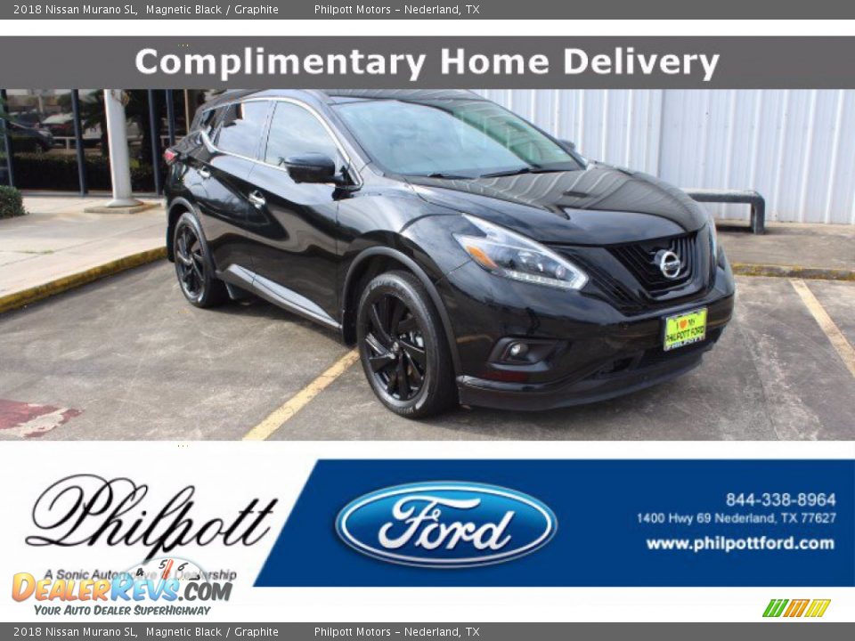 2018 Nissan Murano SL Magnetic Black / Graphite Photo #1
