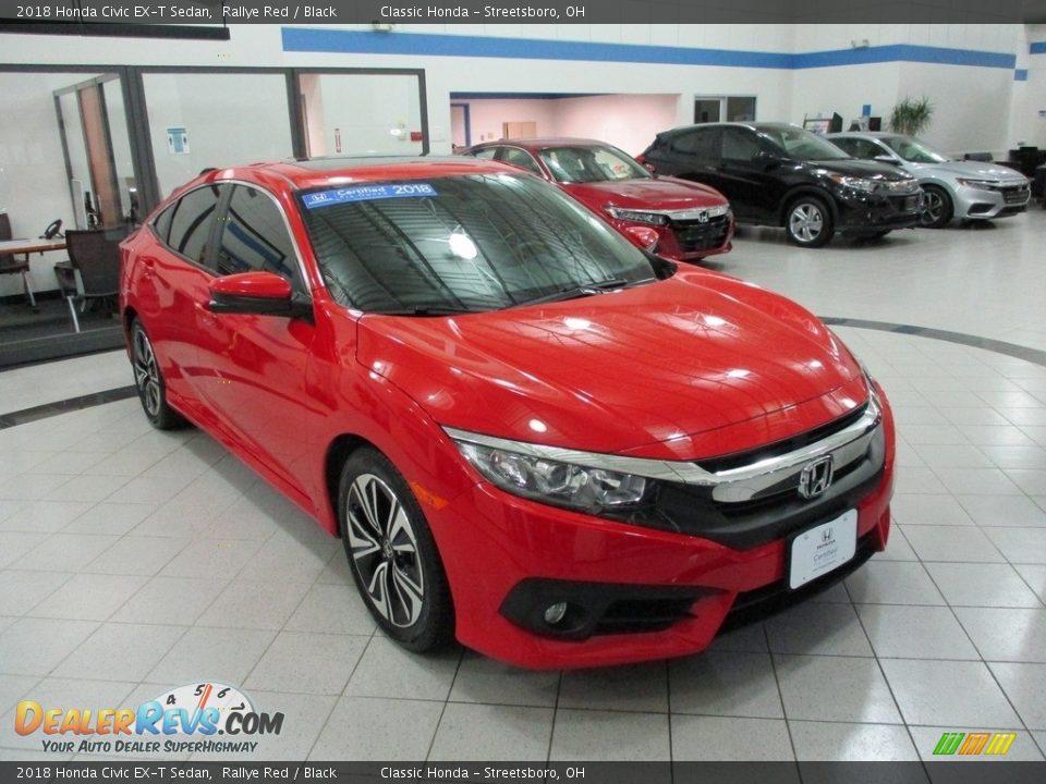 2018 Honda Civic EX-T Sedan Rallye Red / Black Photo #3