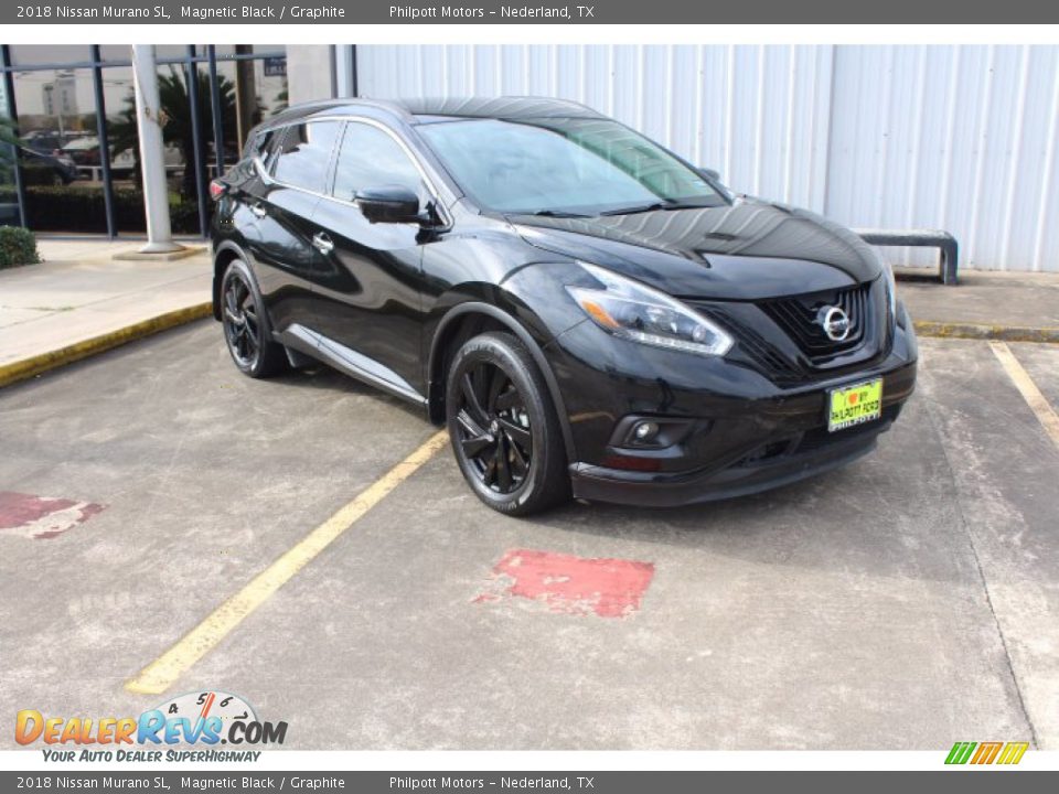 2018 Nissan Murano SL Magnetic Black / Graphite Photo #2