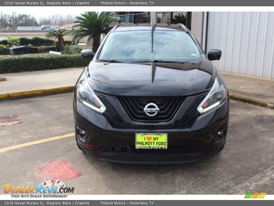 2018 Nissan Murano SL Magnetic Black / Graphite Photo #3