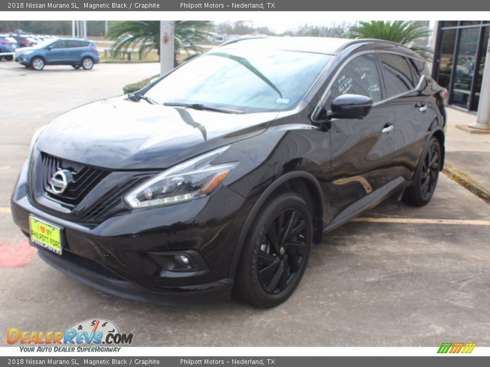 2018 Nissan Murano SL Magnetic Black / Graphite Photo #4
