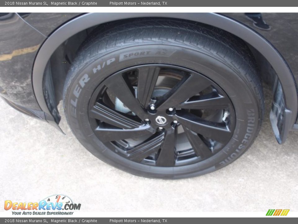 2018 Nissan Murano SL Magnetic Black / Graphite Photo #6