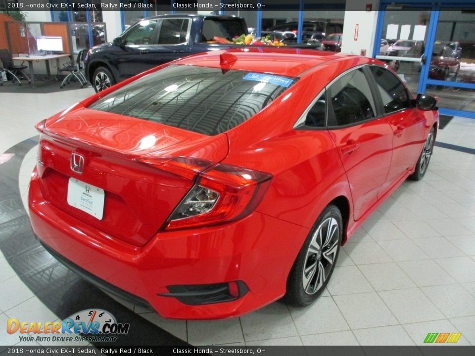 2018 Honda Civic EX-T Sedan Rallye Red / Black Photo #7