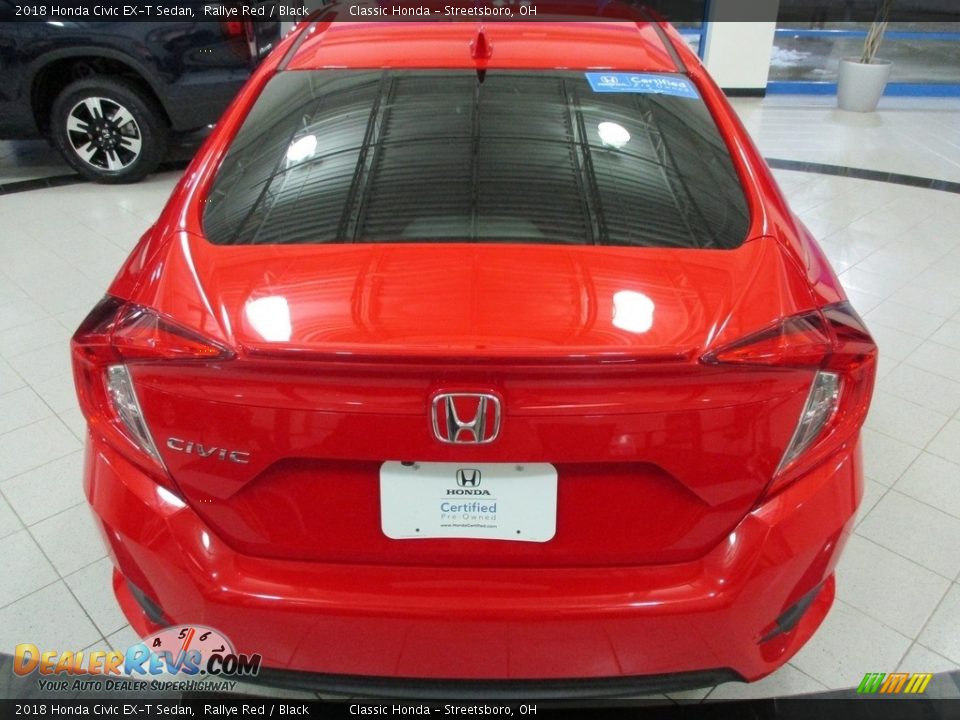 2018 Honda Civic EX-T Sedan Rallye Red / Black Photo #8