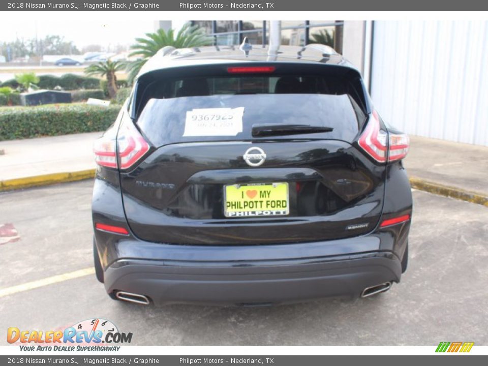 2018 Nissan Murano SL Magnetic Black / Graphite Photo #8