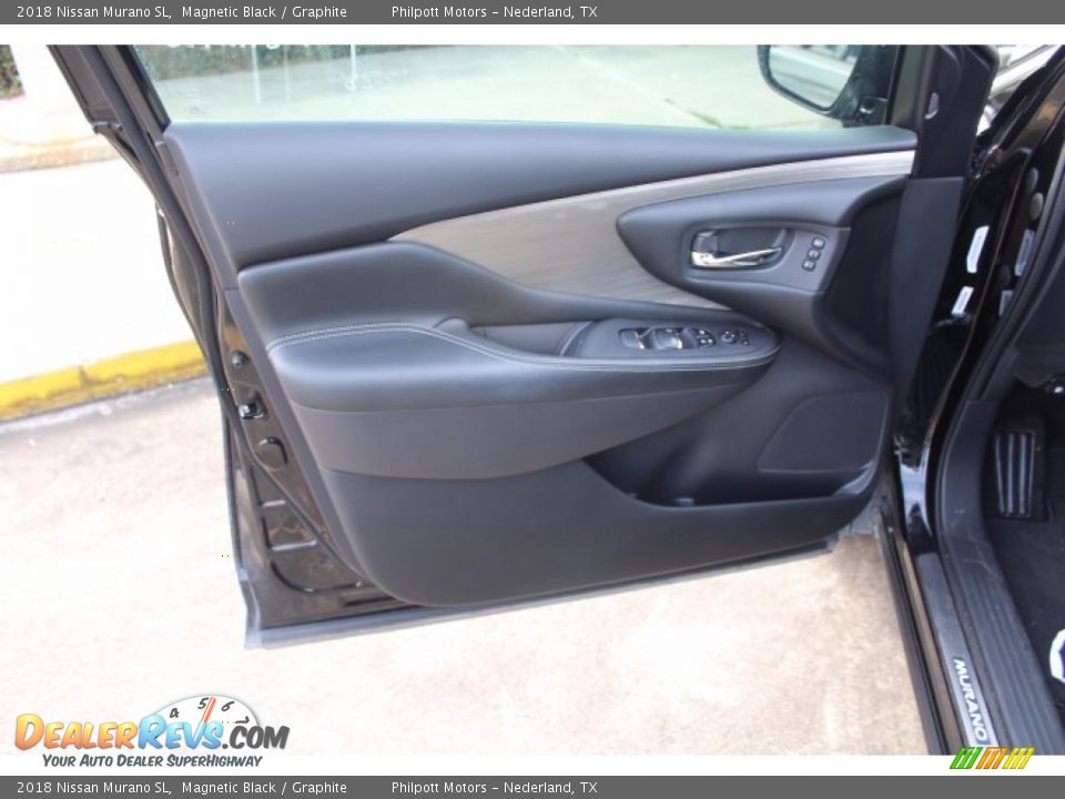 2018 Nissan Murano SL Magnetic Black / Graphite Photo #11