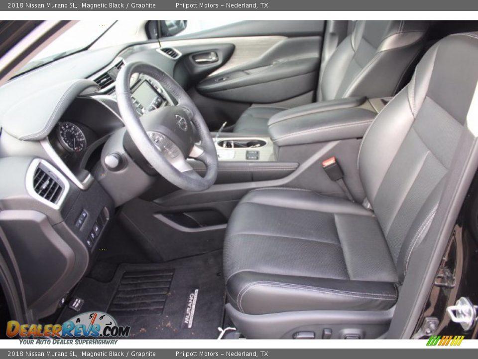 2018 Nissan Murano SL Magnetic Black / Graphite Photo #12
