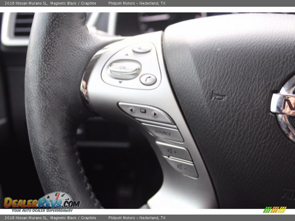 2018 Nissan Murano SL Magnetic Black / Graphite Photo #13