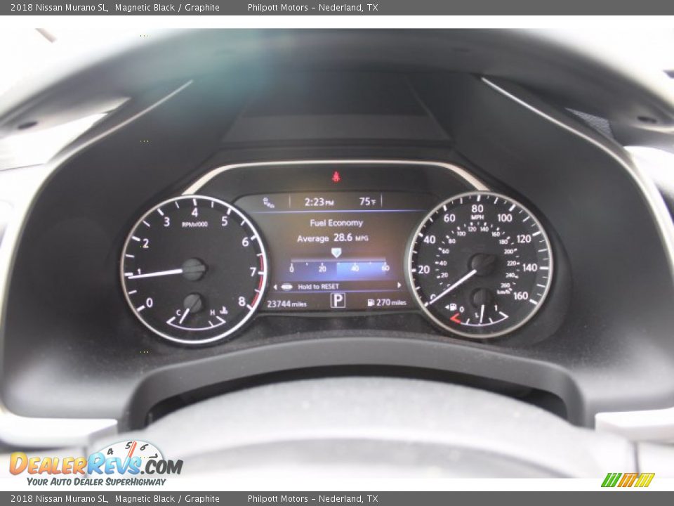 2018 Nissan Murano SL Magnetic Black / Graphite Photo #15