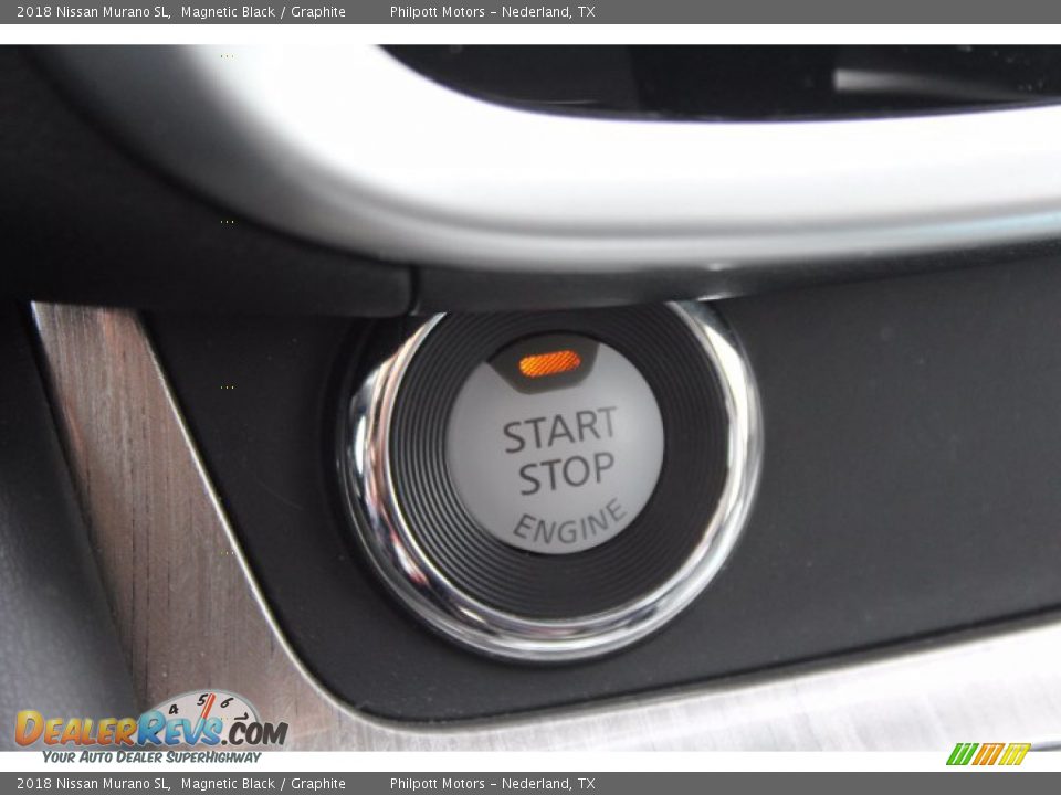 2018 Nissan Murano SL Magnetic Black / Graphite Photo #18