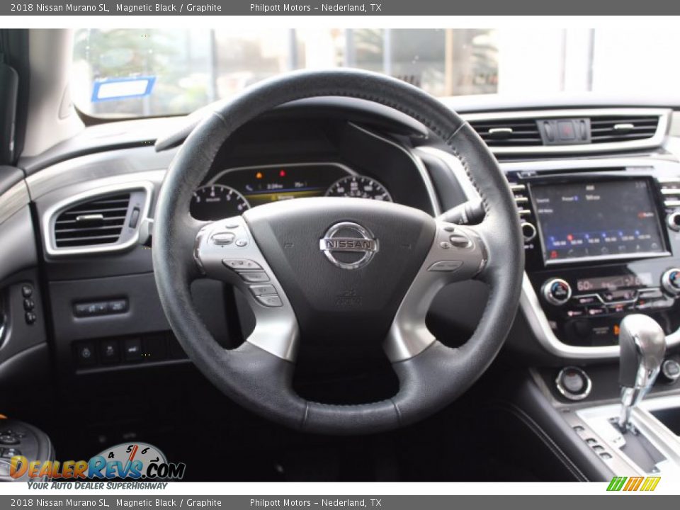 2018 Nissan Murano SL Magnetic Black / Graphite Photo #23