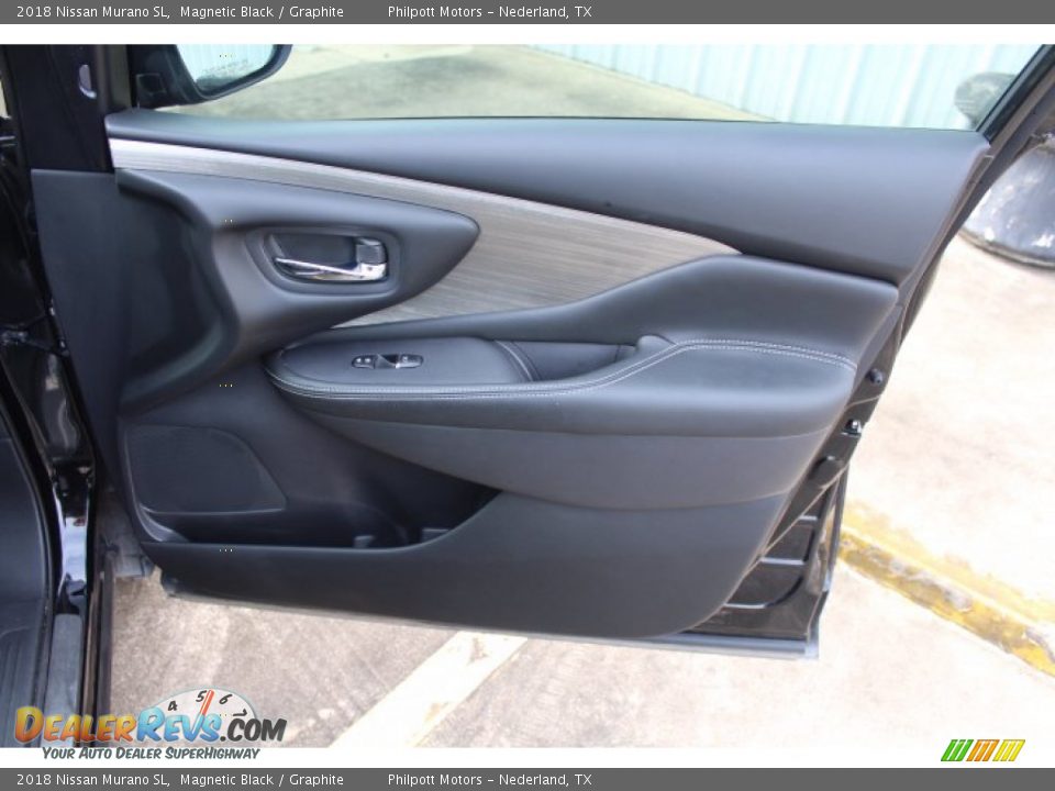 2018 Nissan Murano SL Magnetic Black / Graphite Photo #28