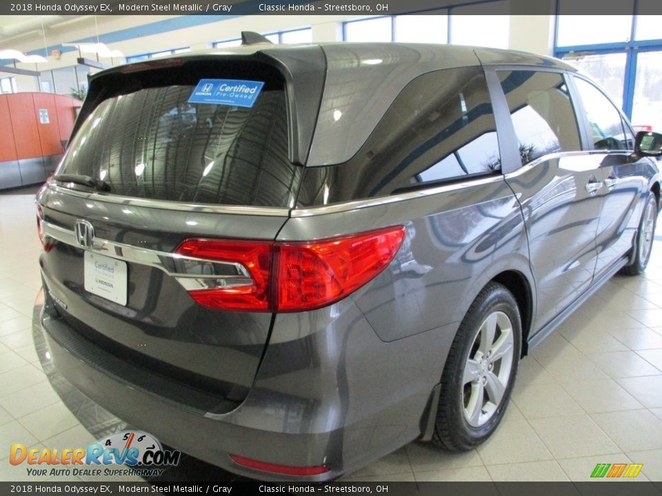 2018 Honda Odyssey EX Modern Steel Metallic / Gray Photo #7