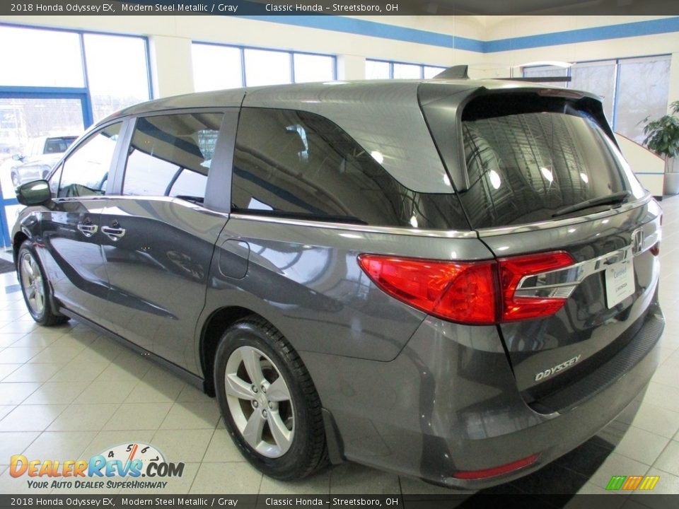 2018 Honda Odyssey EX Modern Steel Metallic / Gray Photo #9