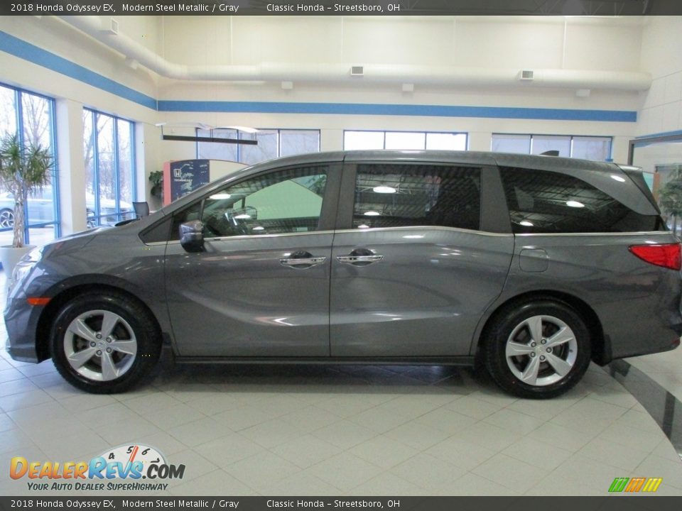 2018 Honda Odyssey EX Modern Steel Metallic / Gray Photo #10