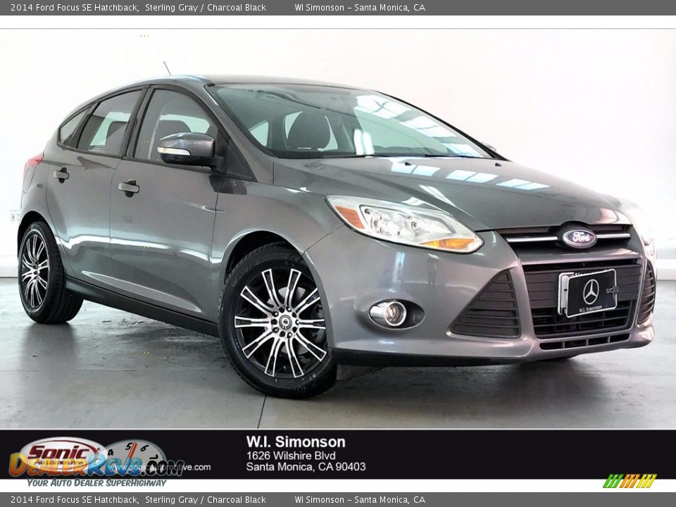 2014 Ford Focus SE Hatchback Sterling Gray / Charcoal Black Photo #1