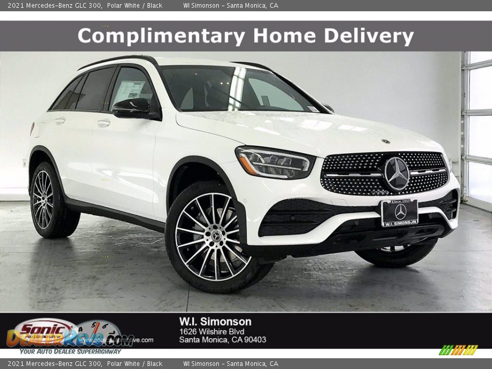 2021 Mercedes-Benz GLC 300 Polar White / Black Photo #1