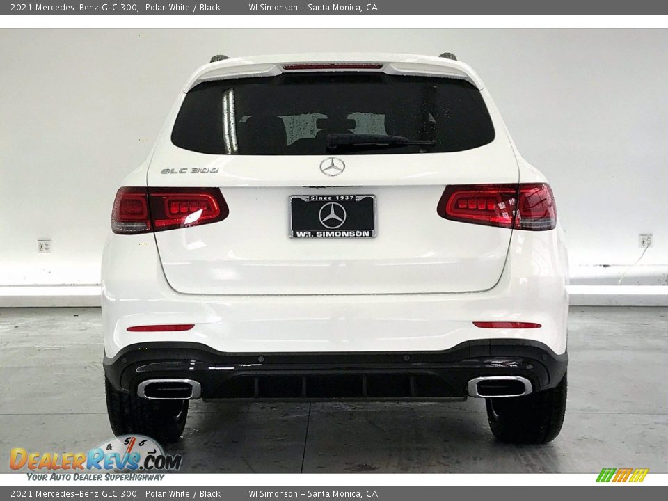 2021 Mercedes-Benz GLC 300 Polar White / Black Photo #3