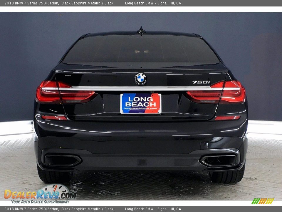 2018 BMW 7 Series 750i Sedan Black Sapphire Metallic / Black Photo #3