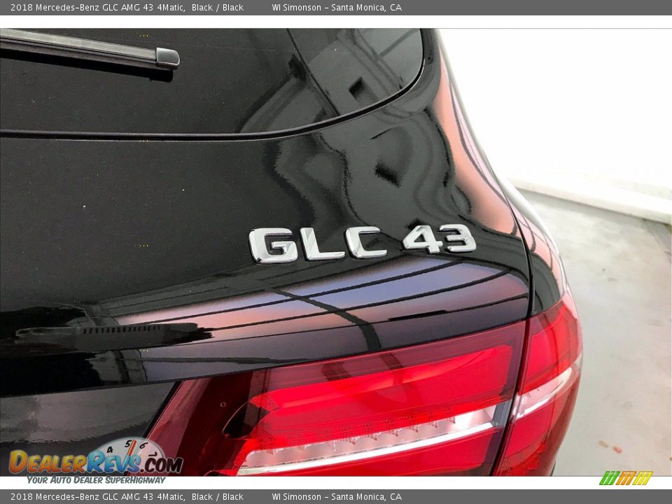 2018 Mercedes-Benz GLC AMG 43 4Matic Black / Black Photo #7