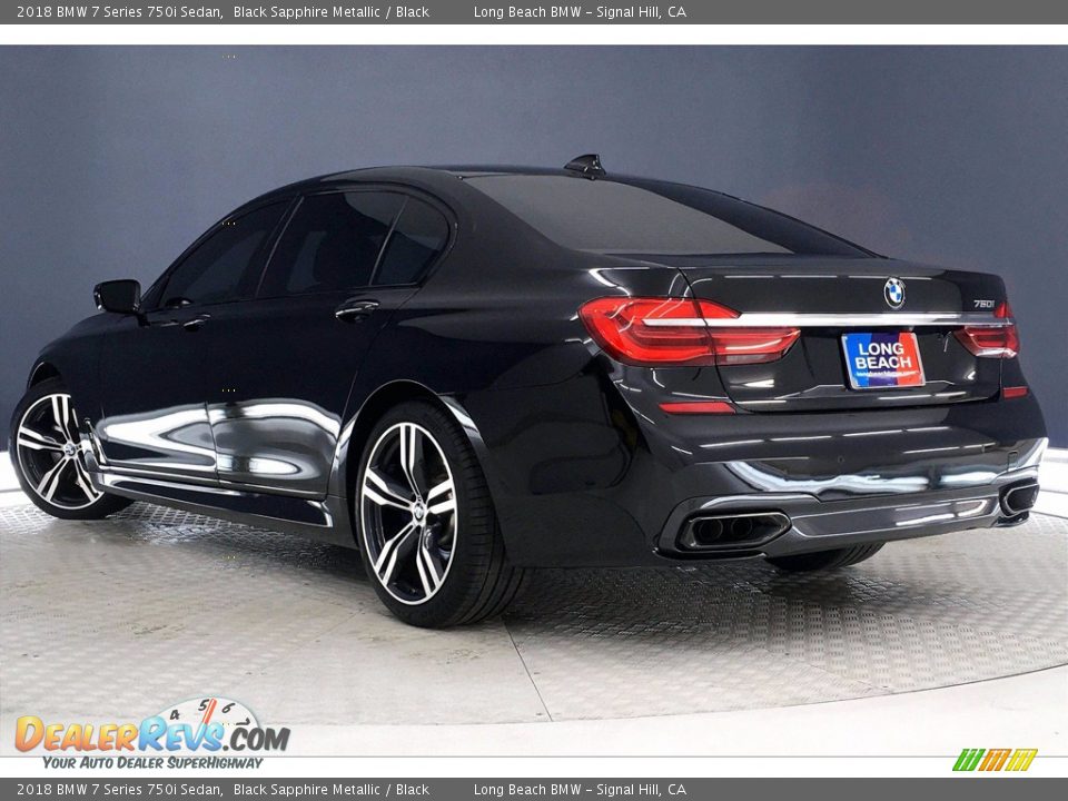 2018 BMW 7 Series 750i Sedan Black Sapphire Metallic / Black Photo #10