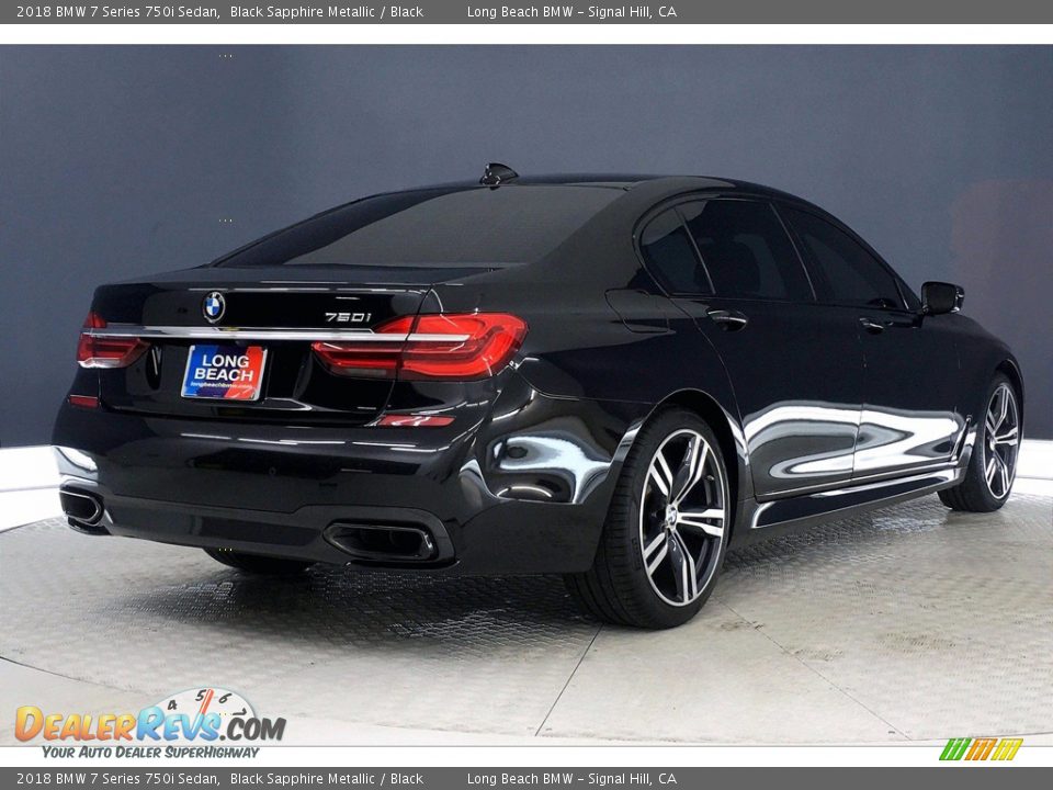 2018 BMW 7 Series 750i Sedan Black Sapphire Metallic / Black Photo #13