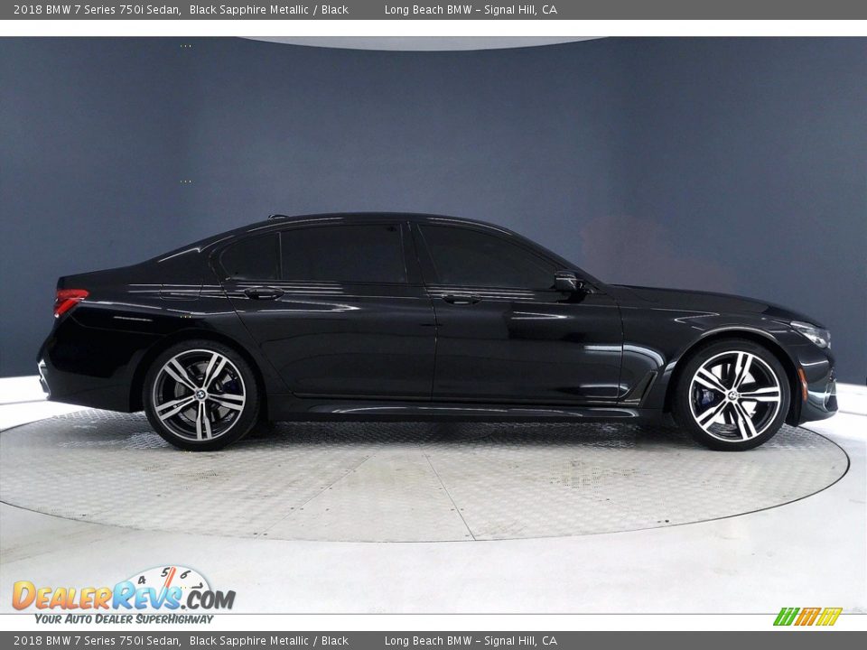 2018 BMW 7 Series 750i Sedan Black Sapphire Metallic / Black Photo #14