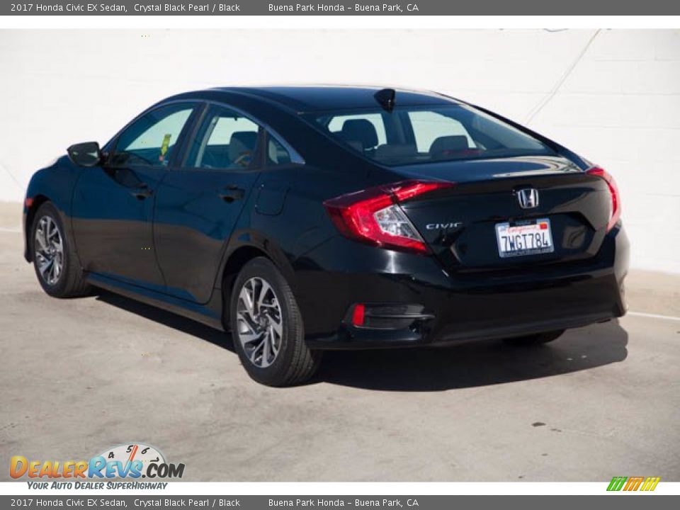 2017 Honda Civic EX Sedan Crystal Black Pearl / Black Photo #2