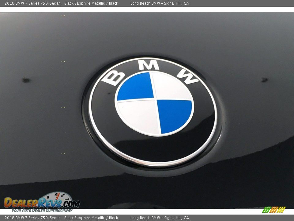 2018 BMW 7 Series 750i Sedan Black Sapphire Metallic / Black Photo #33