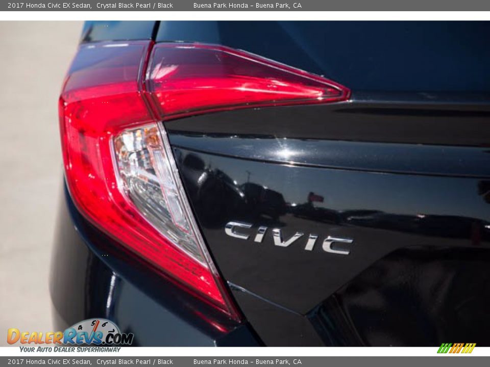 2017 Honda Civic EX Sedan Crystal Black Pearl / Black Photo #12