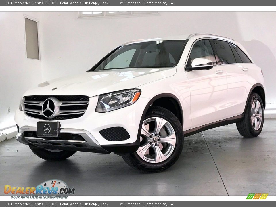 2018 Mercedes-Benz GLC 300 Polar White / Silk Beige/Black Photo #12